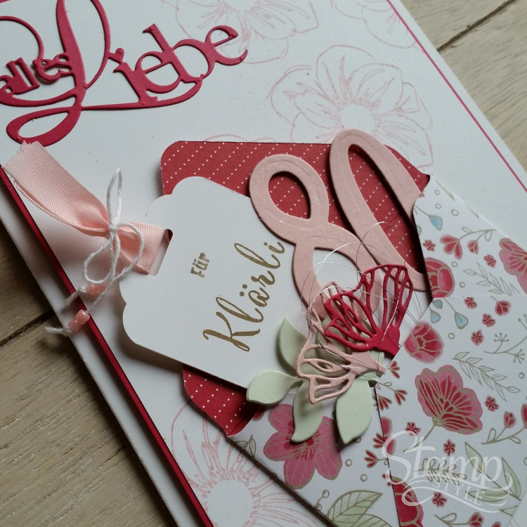 Zum 80 Geburtstag Stamp Style